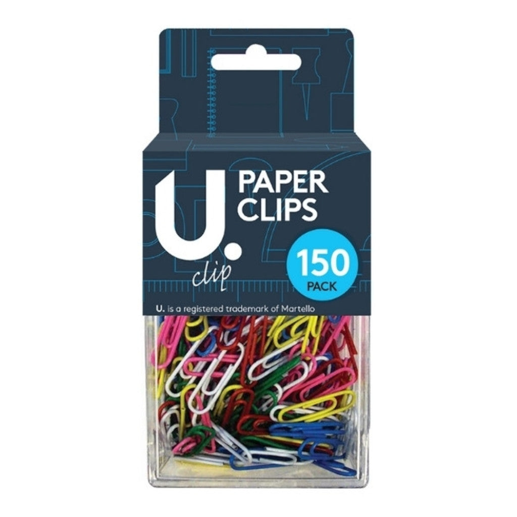 Assorted Coloured Paper Clips | 150 Pack