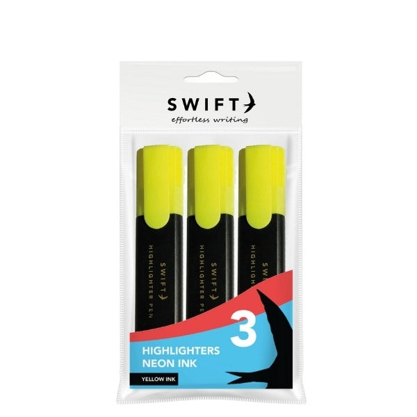 Highlighters Yellow 3 Pack