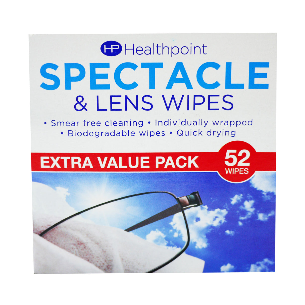 Healthpoint Spectacle Wipes 52S