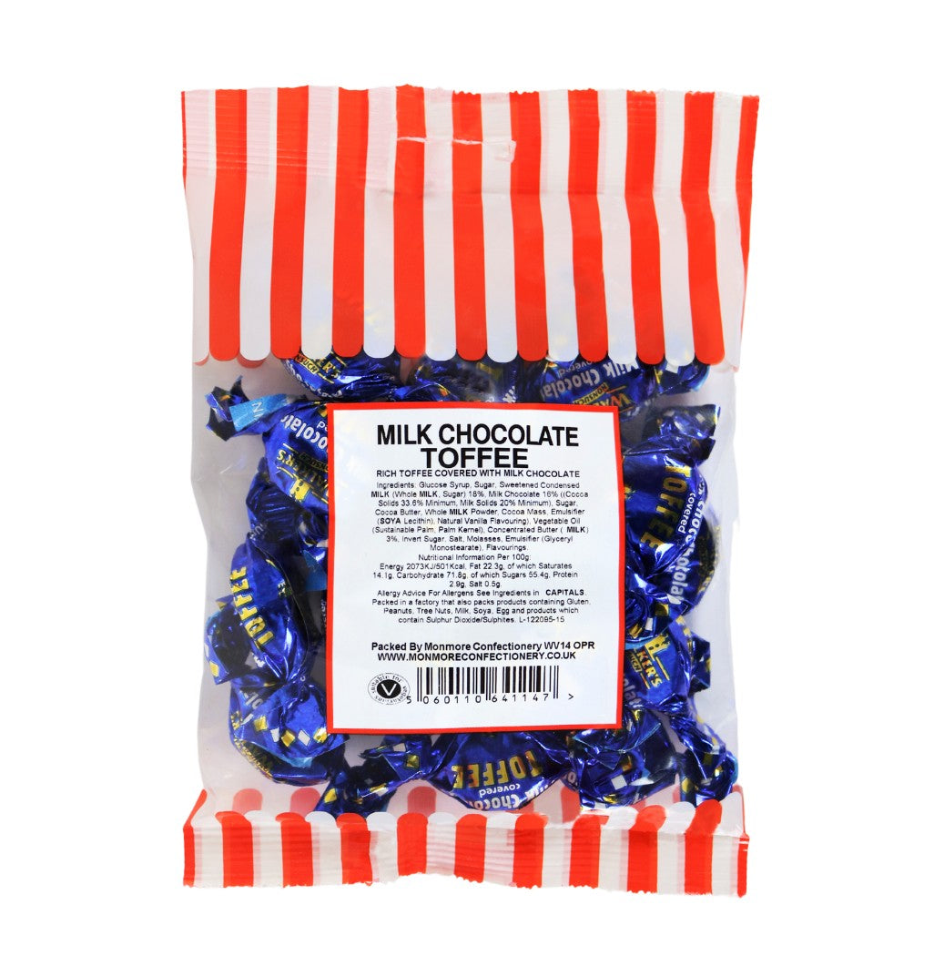 Milk Chocolate Covered Toffees 80g