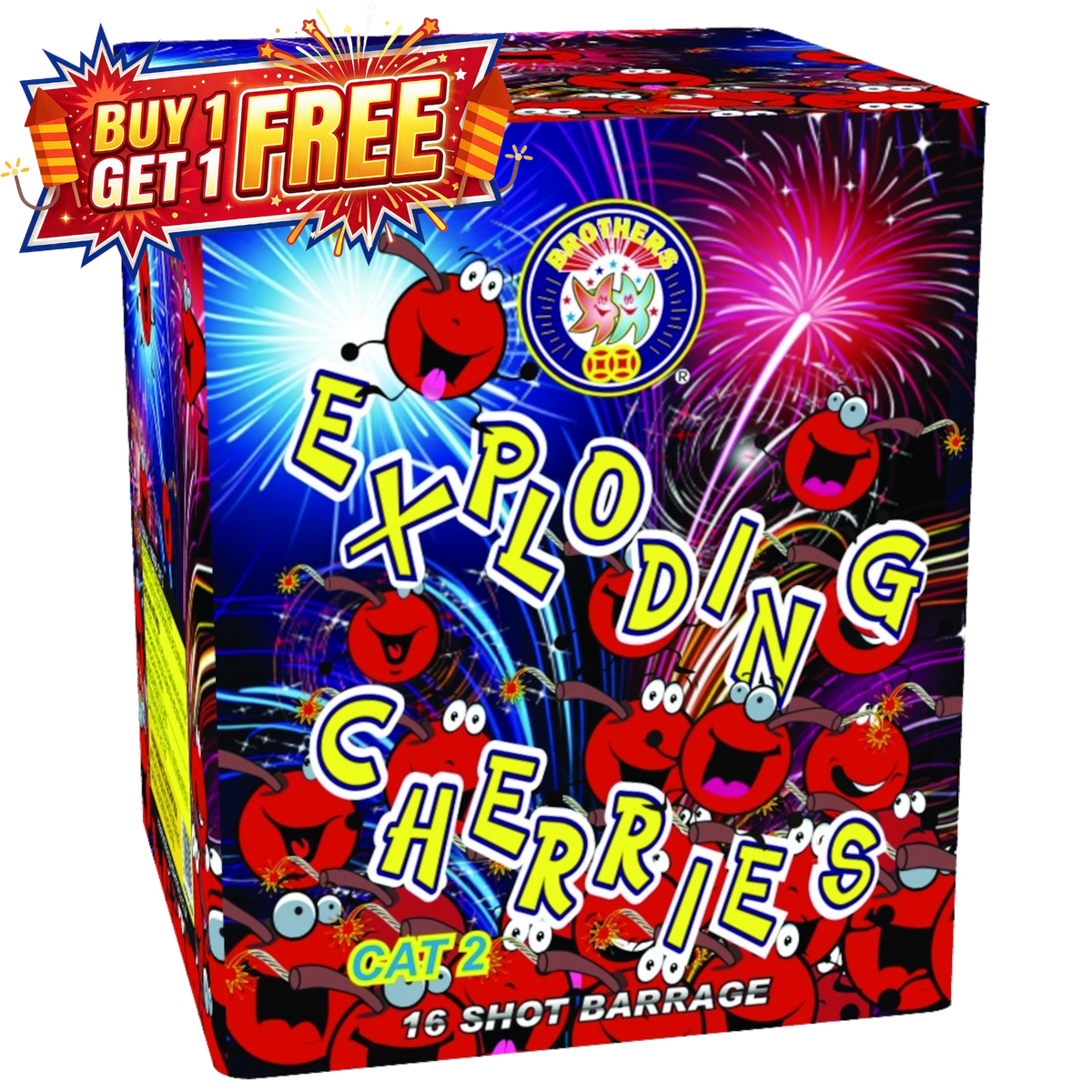 Exploding Cherries 16 Shot Barrage
