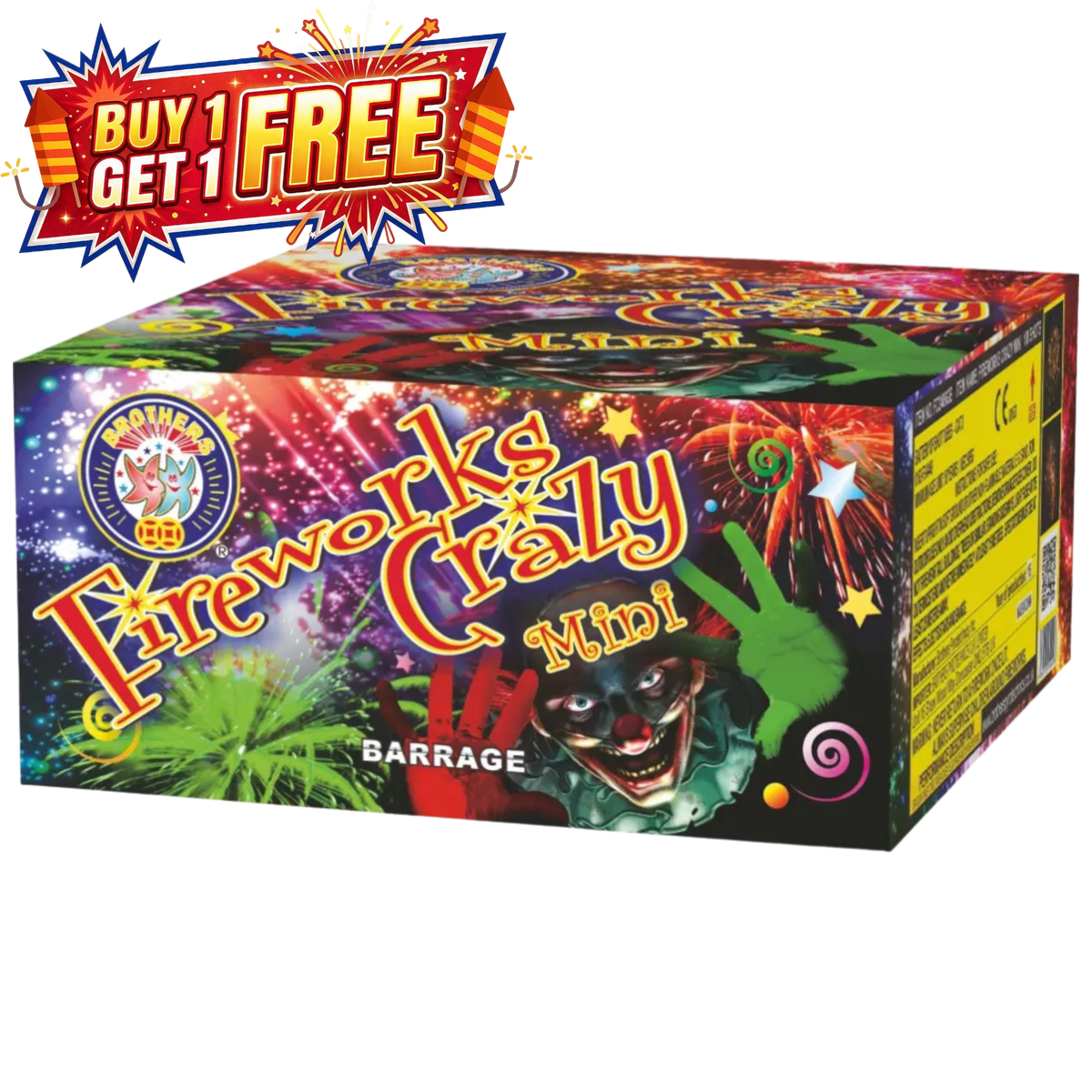 Fireworks Crazy Mini 100 Shot Barrage