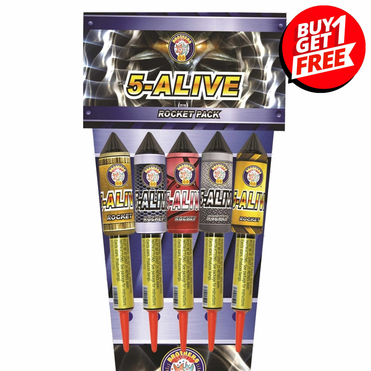 5 Alive 5 Piece Rockets