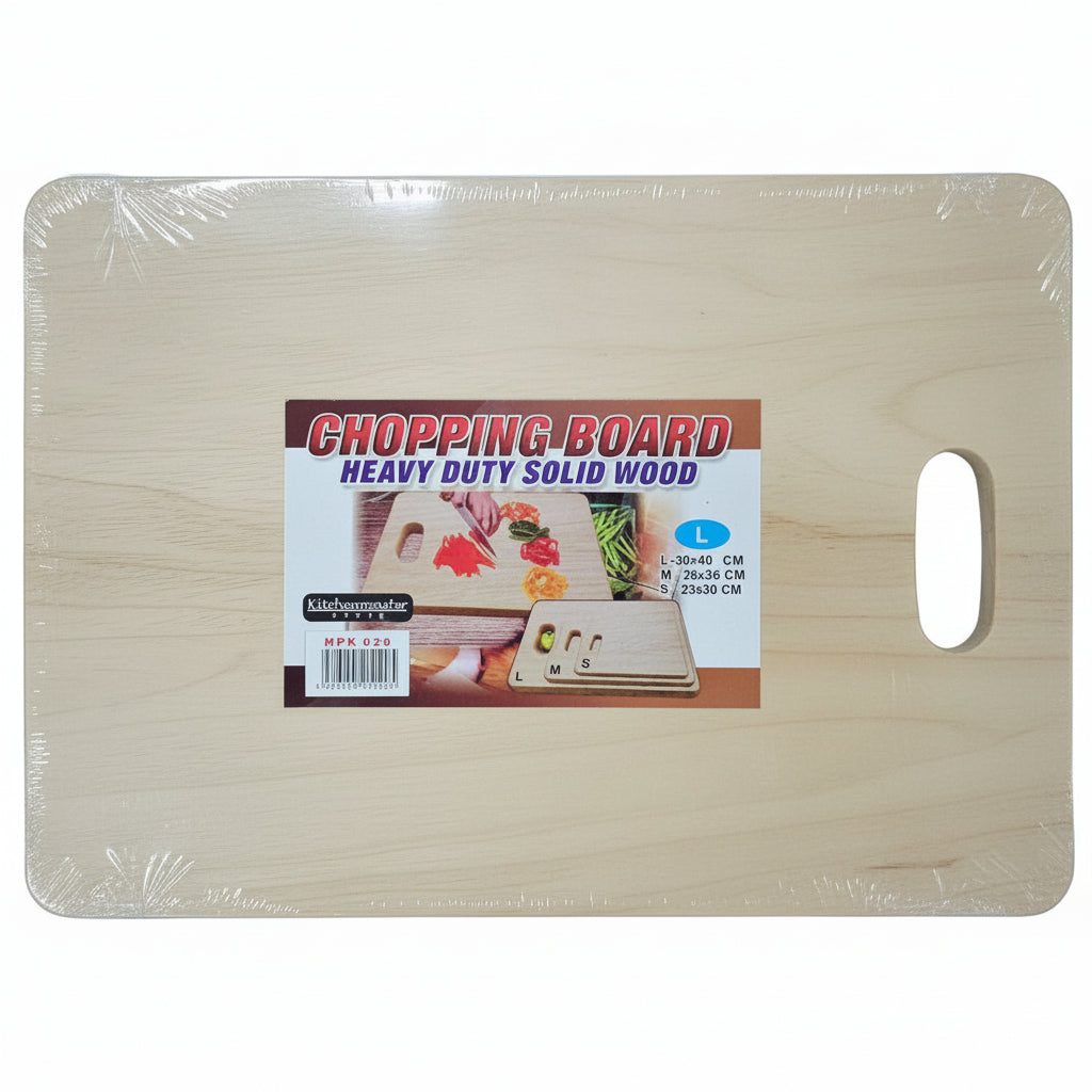 Chopping Board Heavy Duty Solid Wood Large 30x40cm