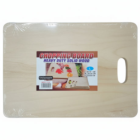 Chopping Board Heavy Duty Solid Wood Large 30x40cm
