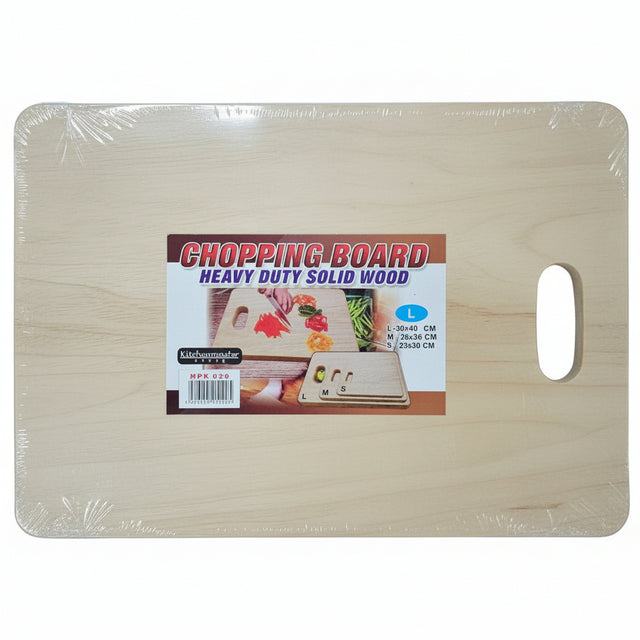 Chopping Board Heavy Duty Solid Wood Large 30x40cm