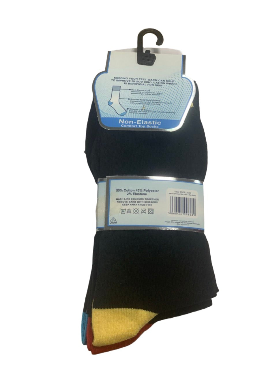 Men's Heel & Toe Socks 3 Pack