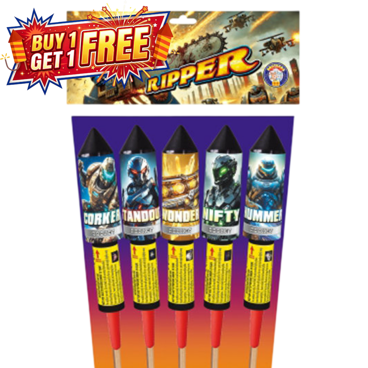 Ripper | 5 Piece Rockets