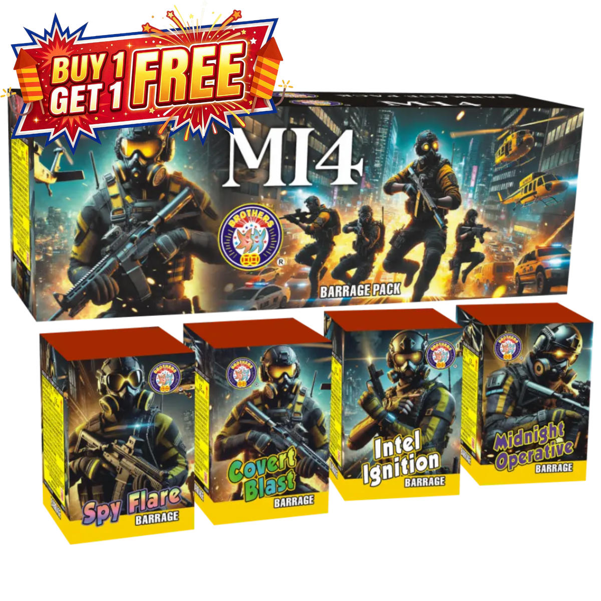 MI4 | 4x25 Shot Barrage Pack