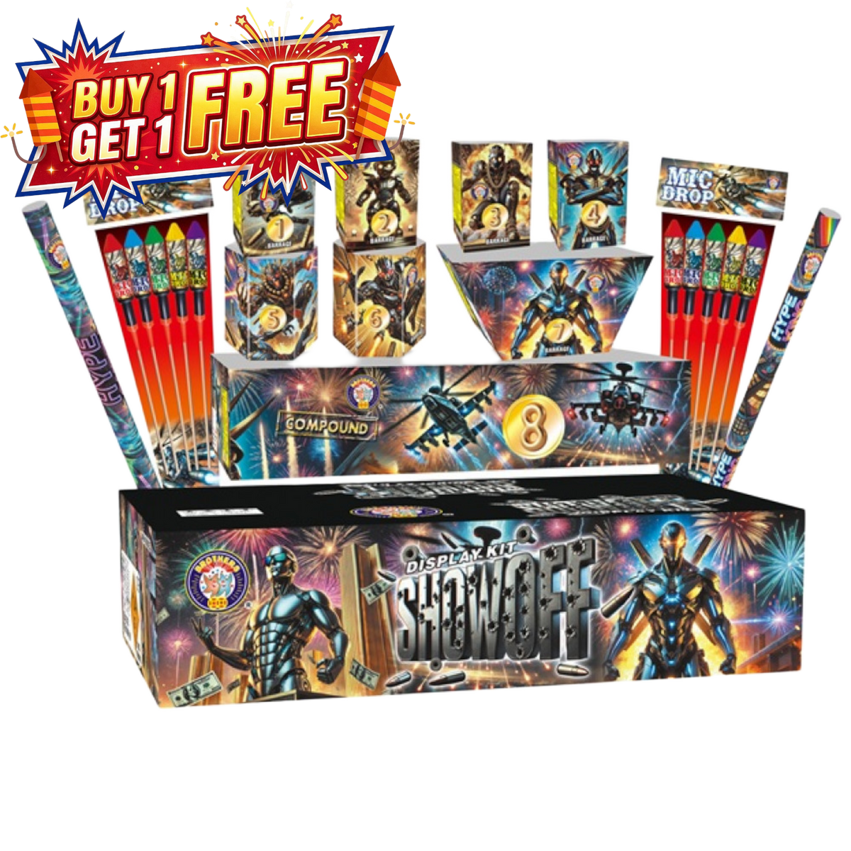 Showoff | 540 Shot Display Kit