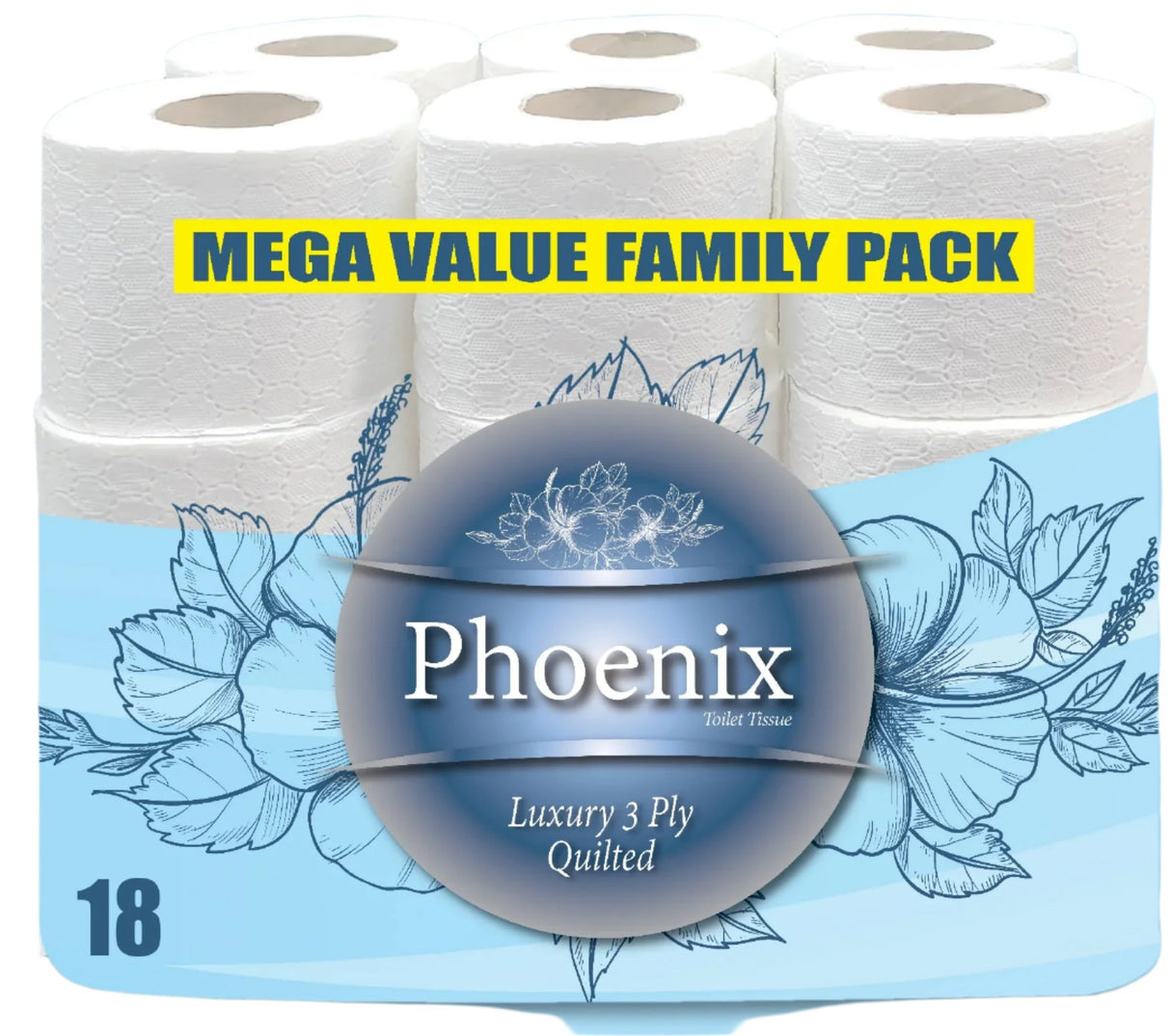 Phoenix Soft Toilet Rolls 2ply 18 Pack