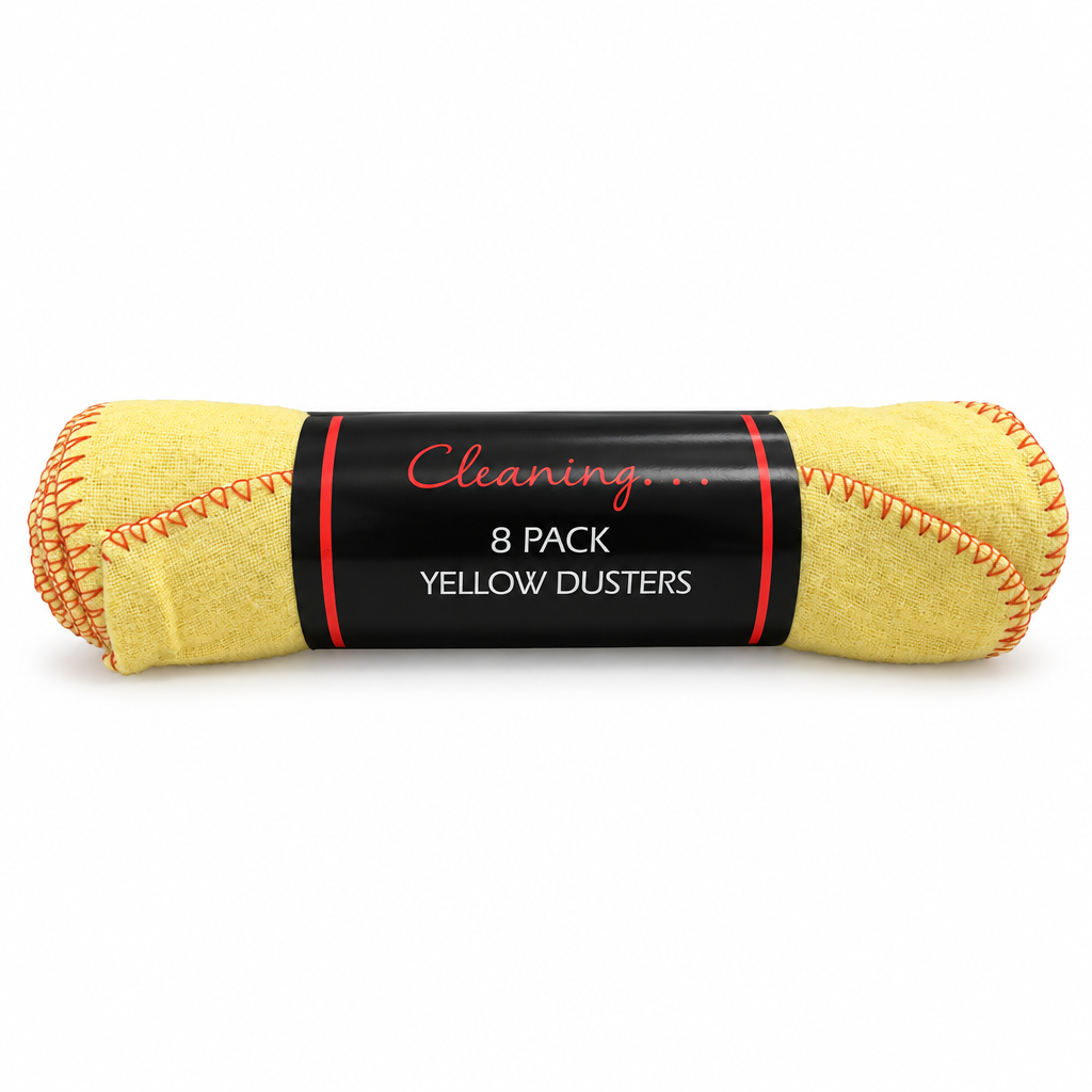 8 Pack Yellow Cotton Dusters