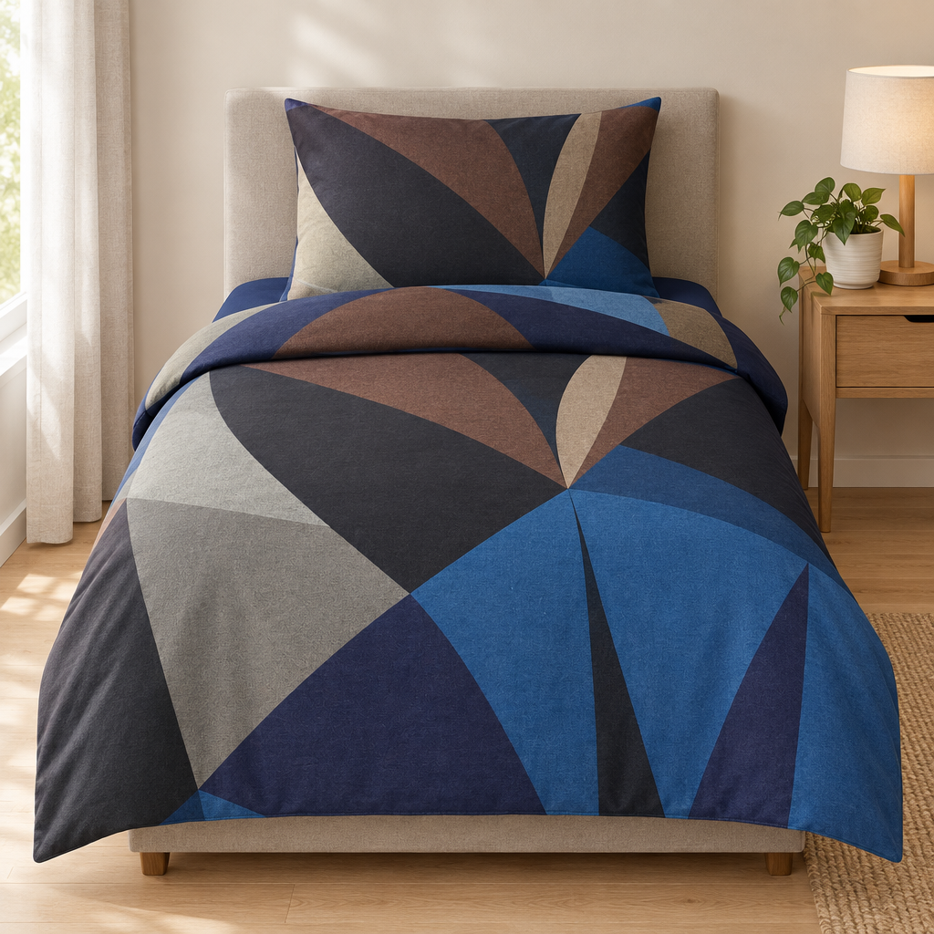 Printed Single Complete Bedding Set Microfibre
