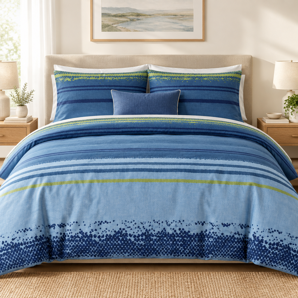 Printed King Complete Bedding Set Microfibre