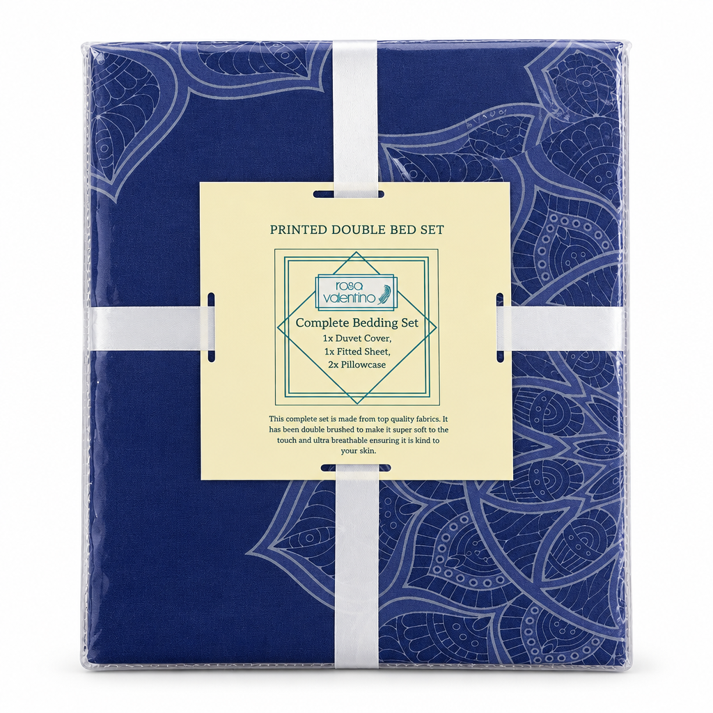 Microfibre Complete Bed Set Printed Double
