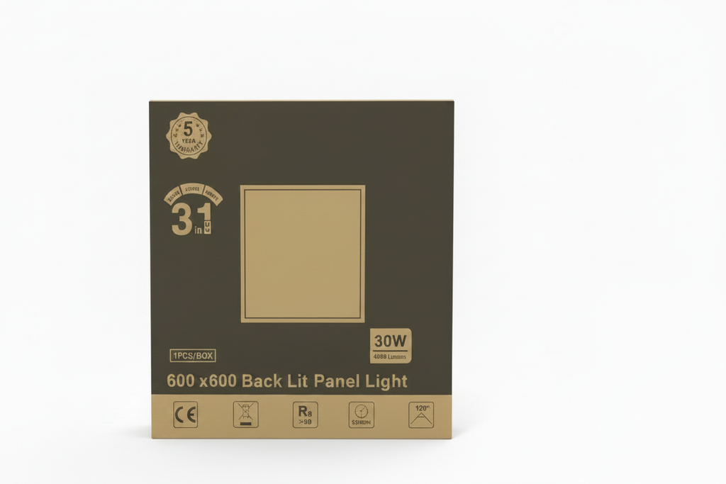 30W 600 x 600mm LED Back-Lit Panel Light, 3CCT, 4800 Lumens