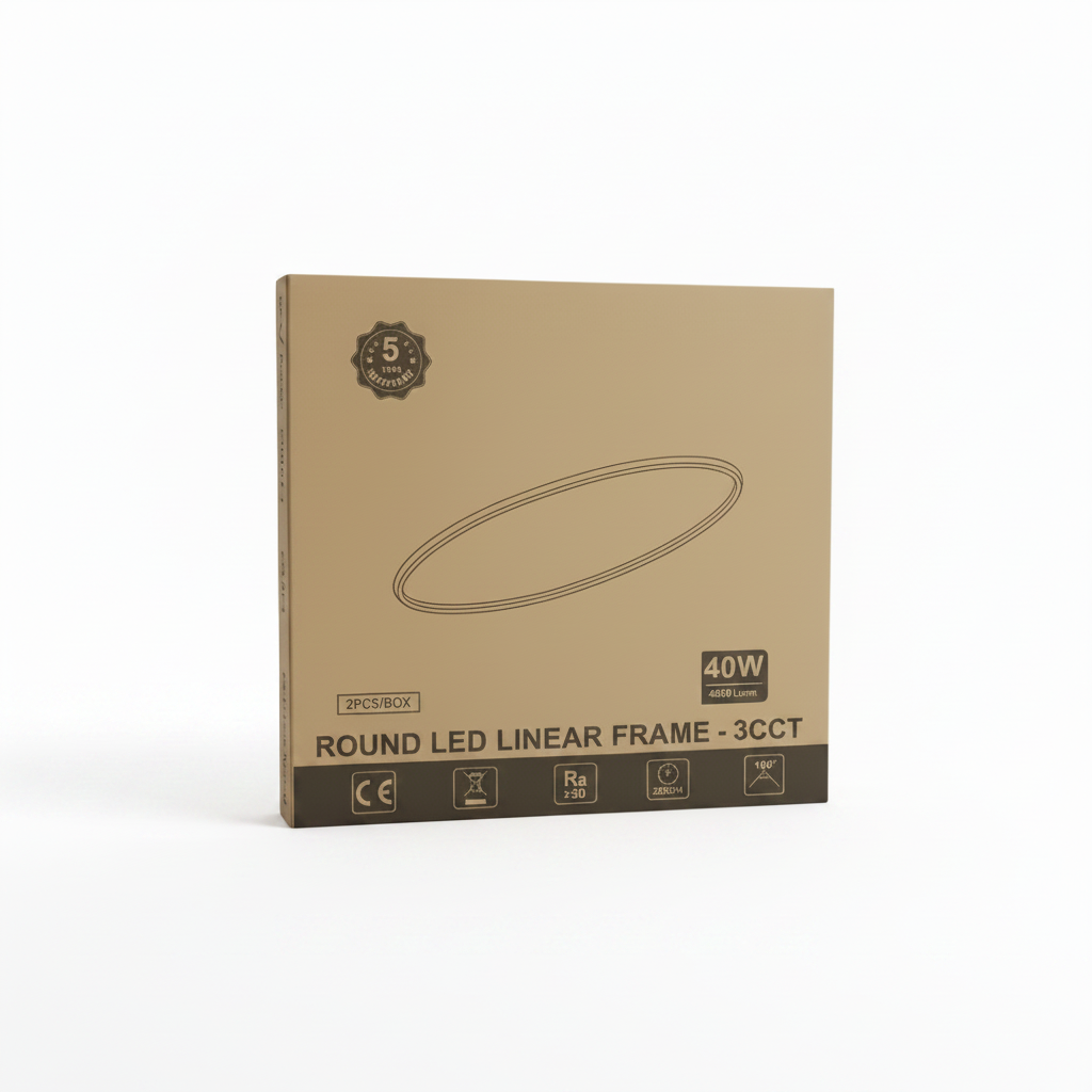 40W Round LED Linear Frame, 3CCT, 30W/35W/40W Selectable