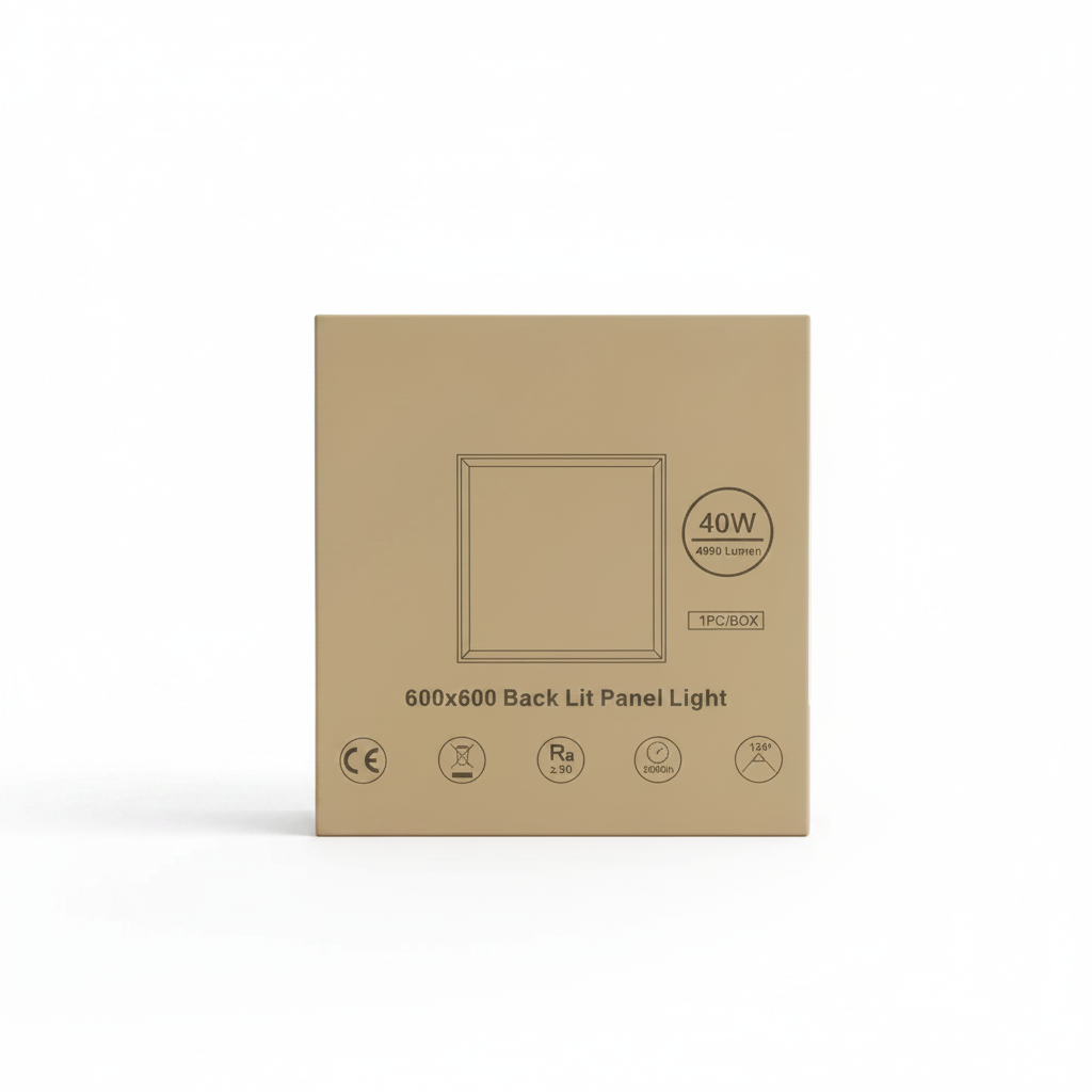 40W 600x600mm LED Back-Lit Ceiling Panel Light 4800lm