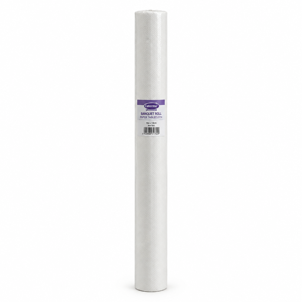 White Paper Banquet Roll 25m Disposable Tablecloth for Parties & Catering