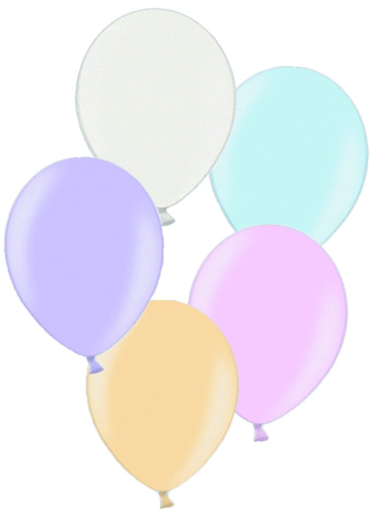 50 Latex Balloon Light Assorted Metallic 27.5cm