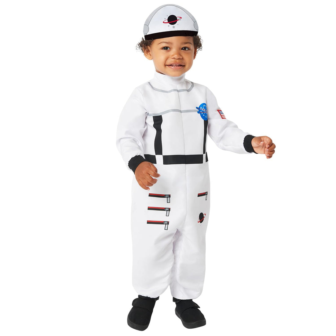 Amscan 9916879 - Baby Astronaut Junior Jumpsuit with Hood World Book Day Fancy Dress Costume Age: 6-12m
