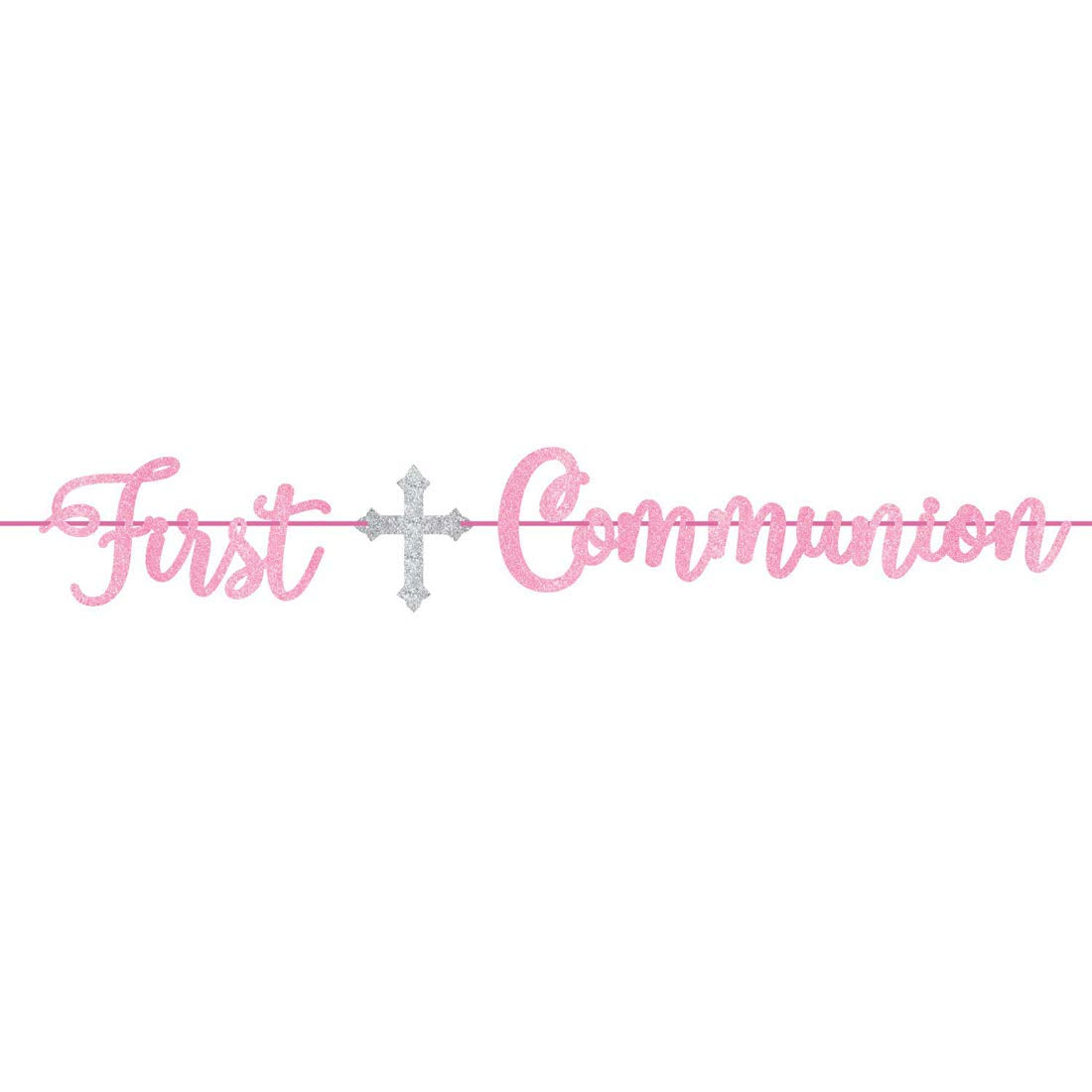 1ST COMMUNION Glitter Letter Banner