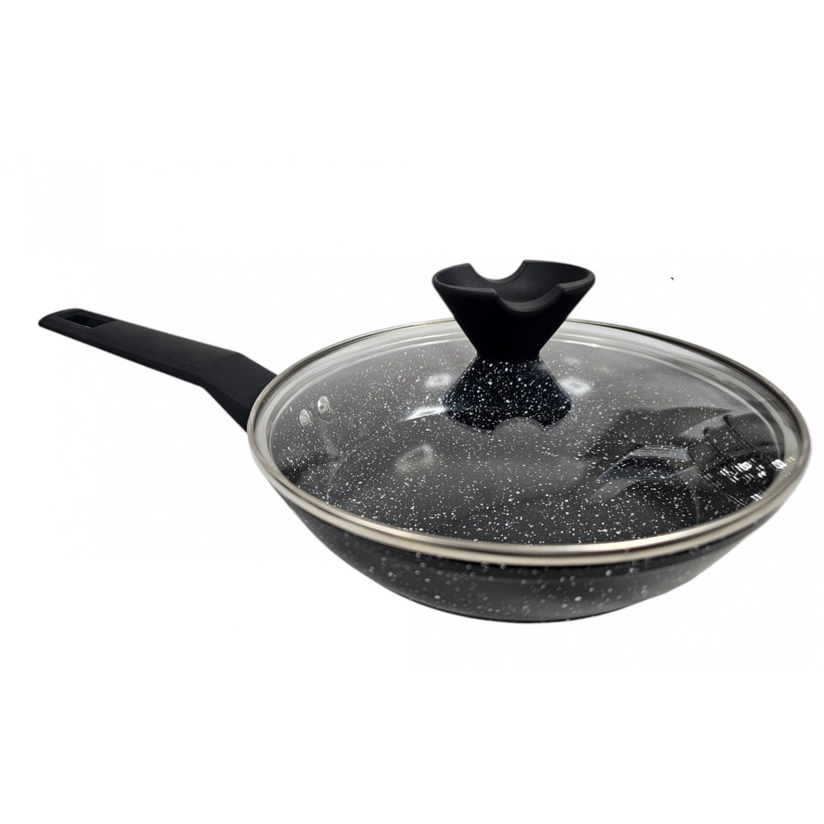Mastercook 30cm Forged Wok with Lid for Stir Fry Cooking