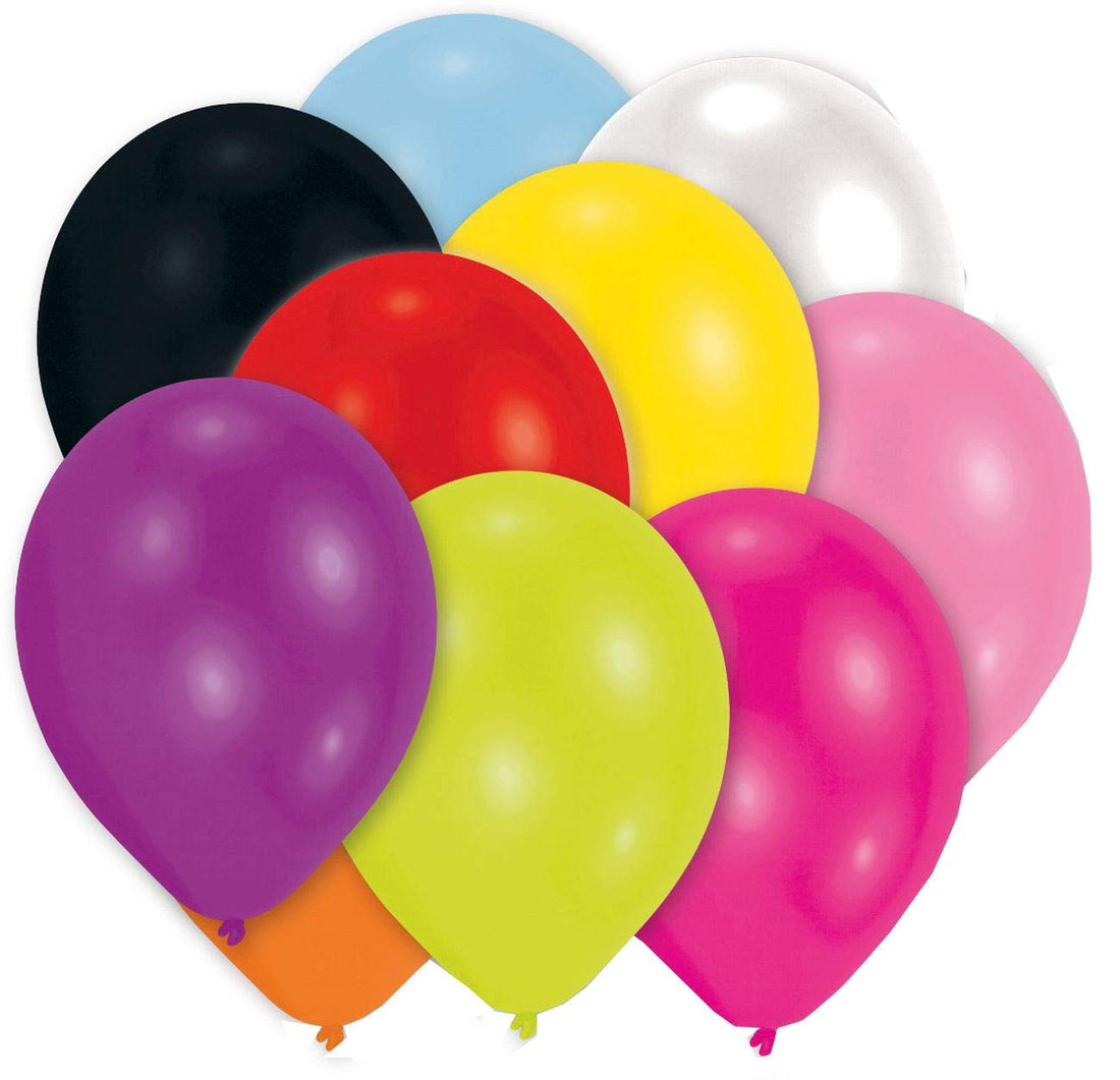 Amscan Assorted Colours 50 Latex Balloons 25.4cm