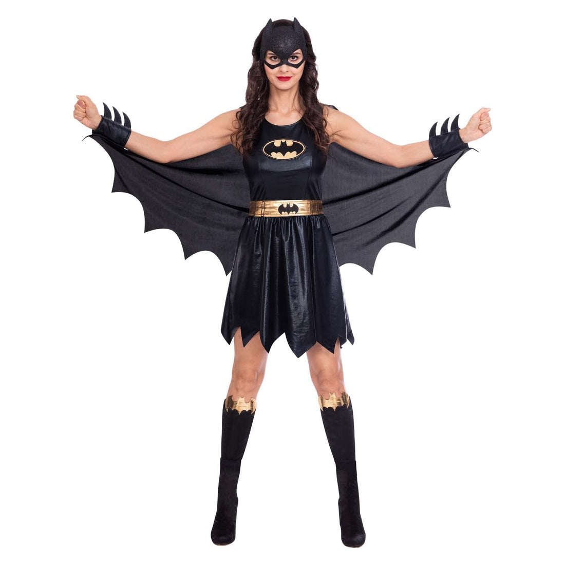 amscan 9906153 Ladies Classic Batgirl Warner Bros Fancy Dress Superhero Costume (UK Dress 6-8)