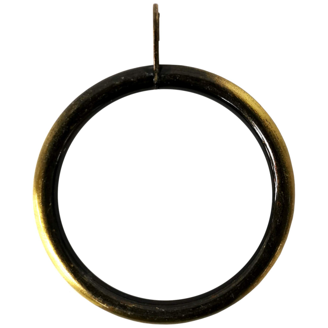 25-28mm Paris Metal Curtain Pole Rings Pack of 12 Antique Brass