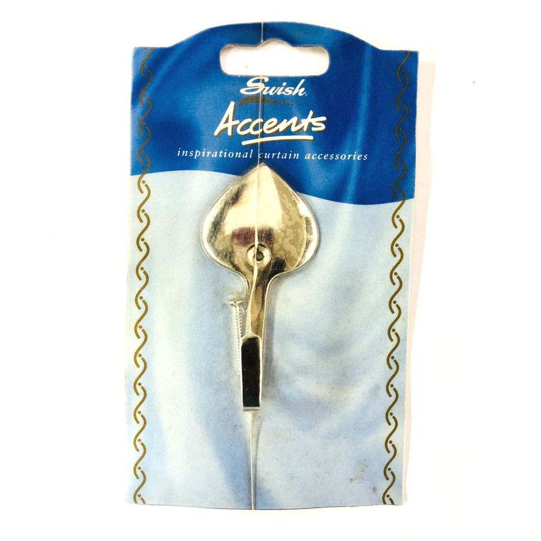 Accents Silver effect tassel hook and fixing