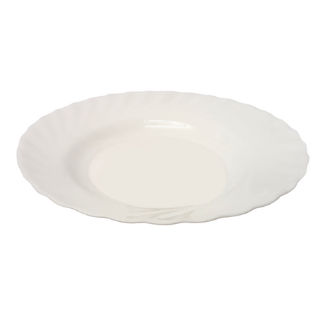 Plain Opal Round Soup Plate