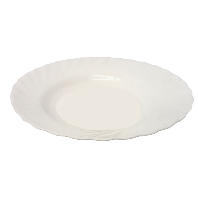 Plain Opal Round Soup Plate