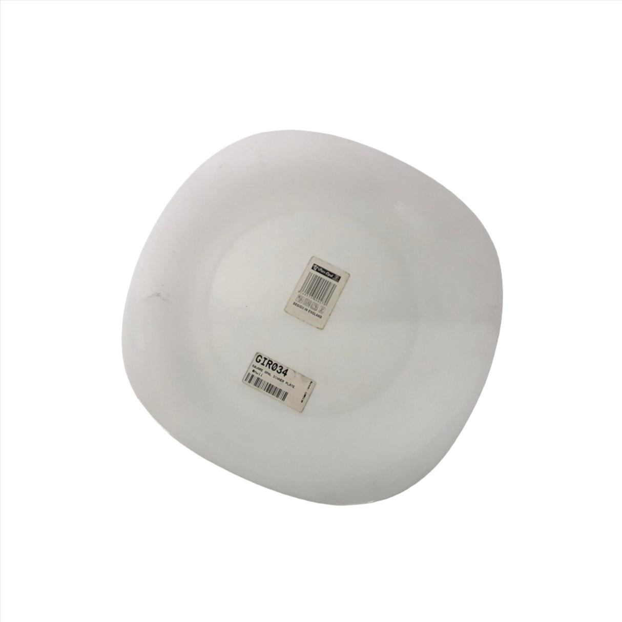 White Square Dinner Plate