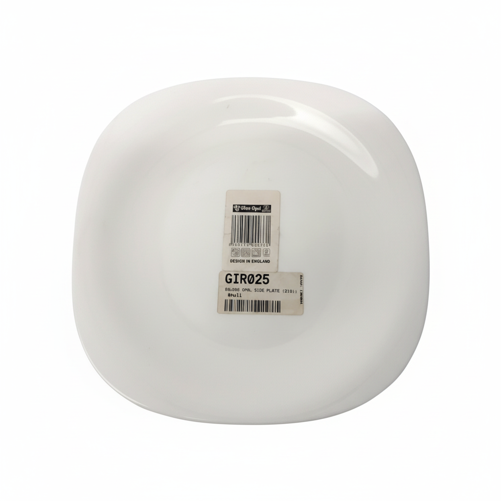 Opal Square Side Plate White
