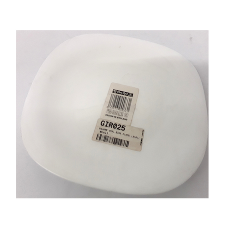 Square White Opal Side Plate