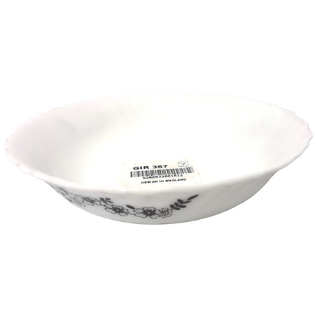Blossom Black Shallow Cereal Bowl