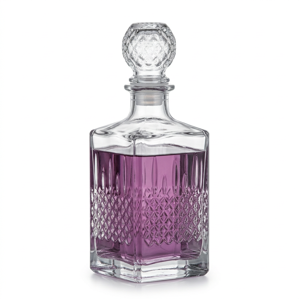 Square Decanter 1160ml with Stopper