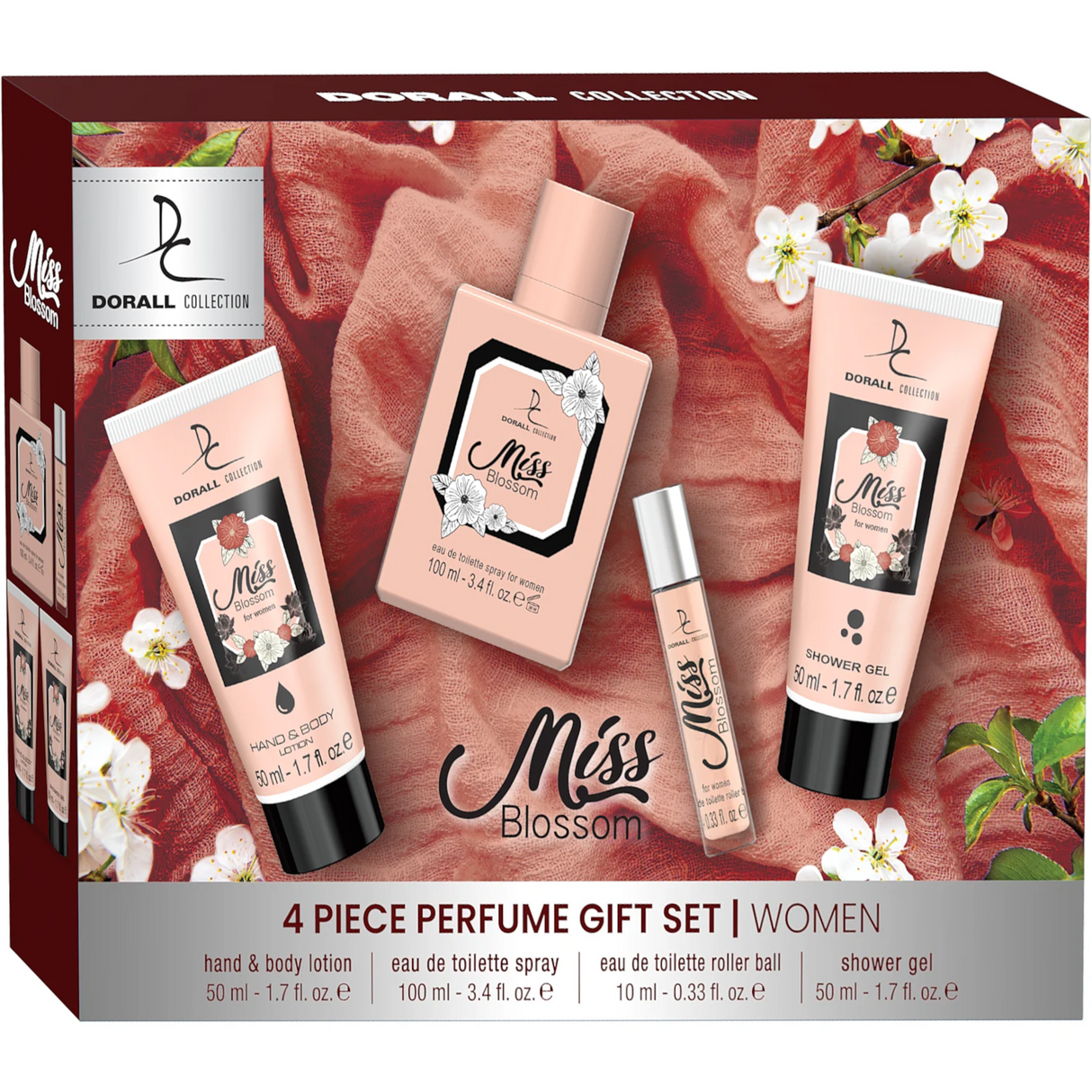 Miss Blossom 4 Piece Perfume Gift Set for Women