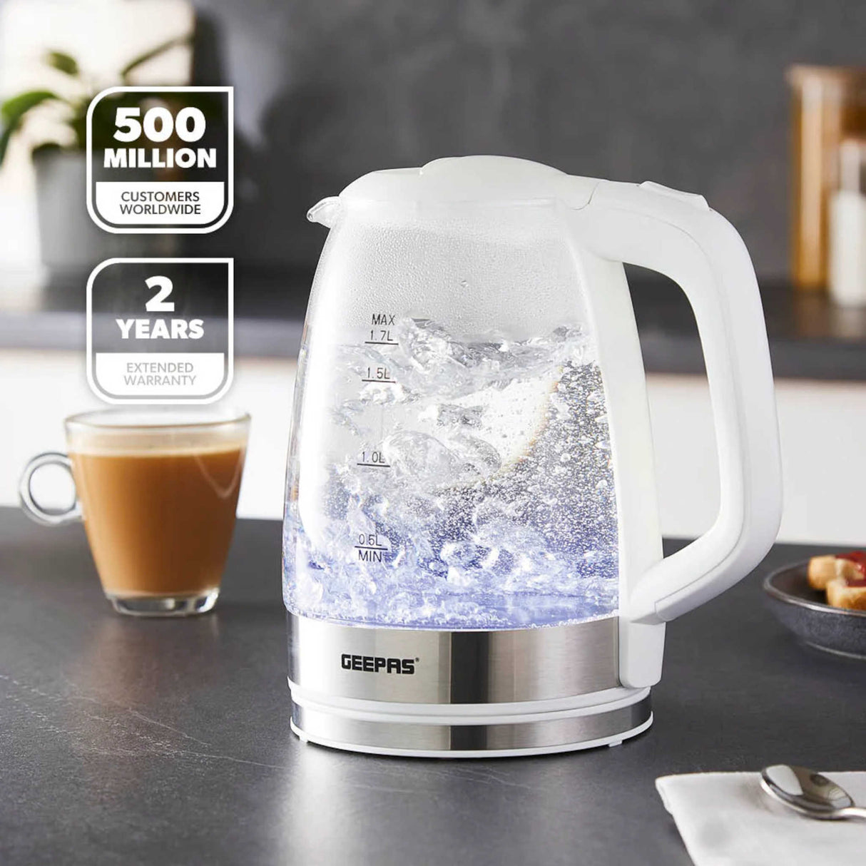 Kettle Glass Iluminatng 1.7L 22kW