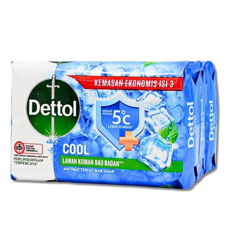 Dettol Cool Antibacterial Bar Soap 4 Pack