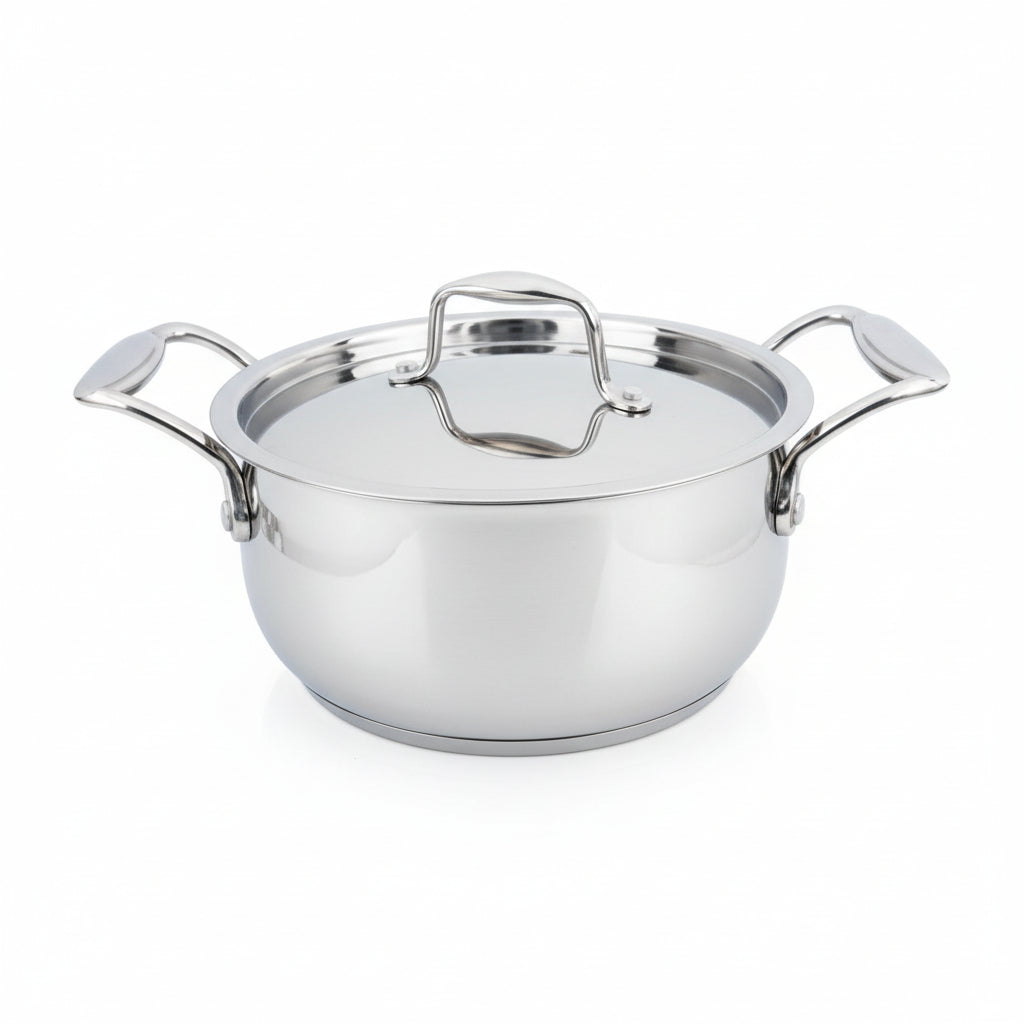 Mastercook 22cm Stainless Steel Casserole