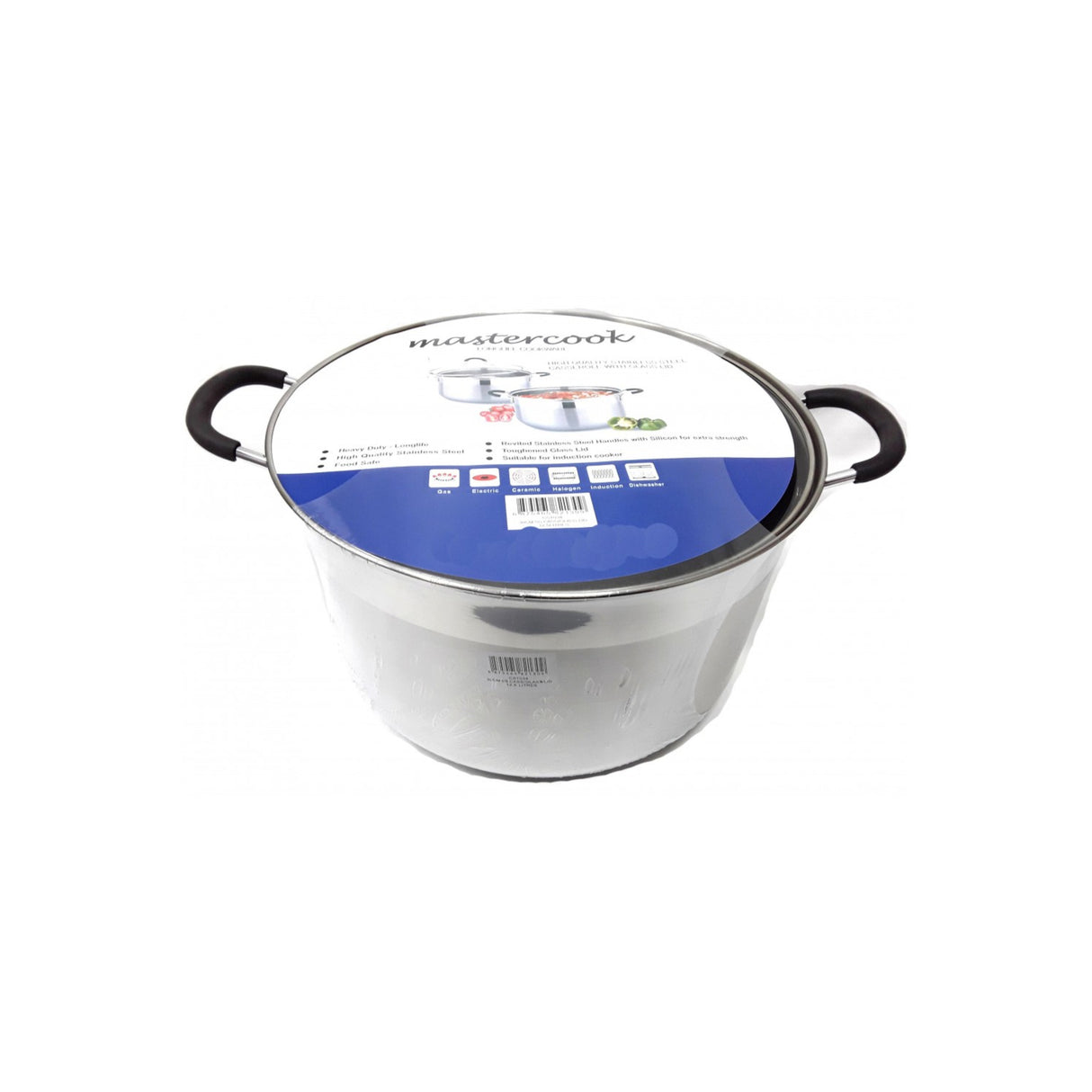 Steel Casserole with Glass Lid 20cm