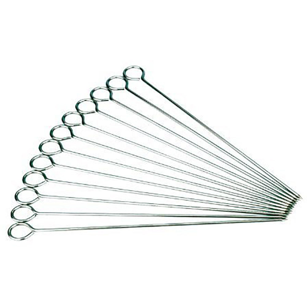 12Pc Finger Handle Skewer Sq 50cm