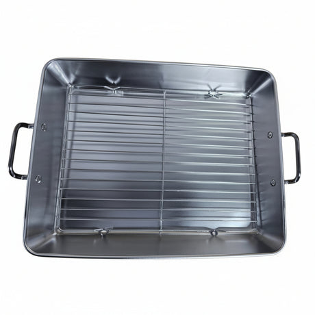 Stainless Steel Roasting Tray with Rack 40X30X6cm