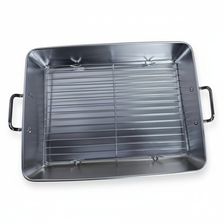 Stainless Steel Roasting Tray with Rack 36X28X6cm