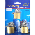 Brass Padlock 3Pc