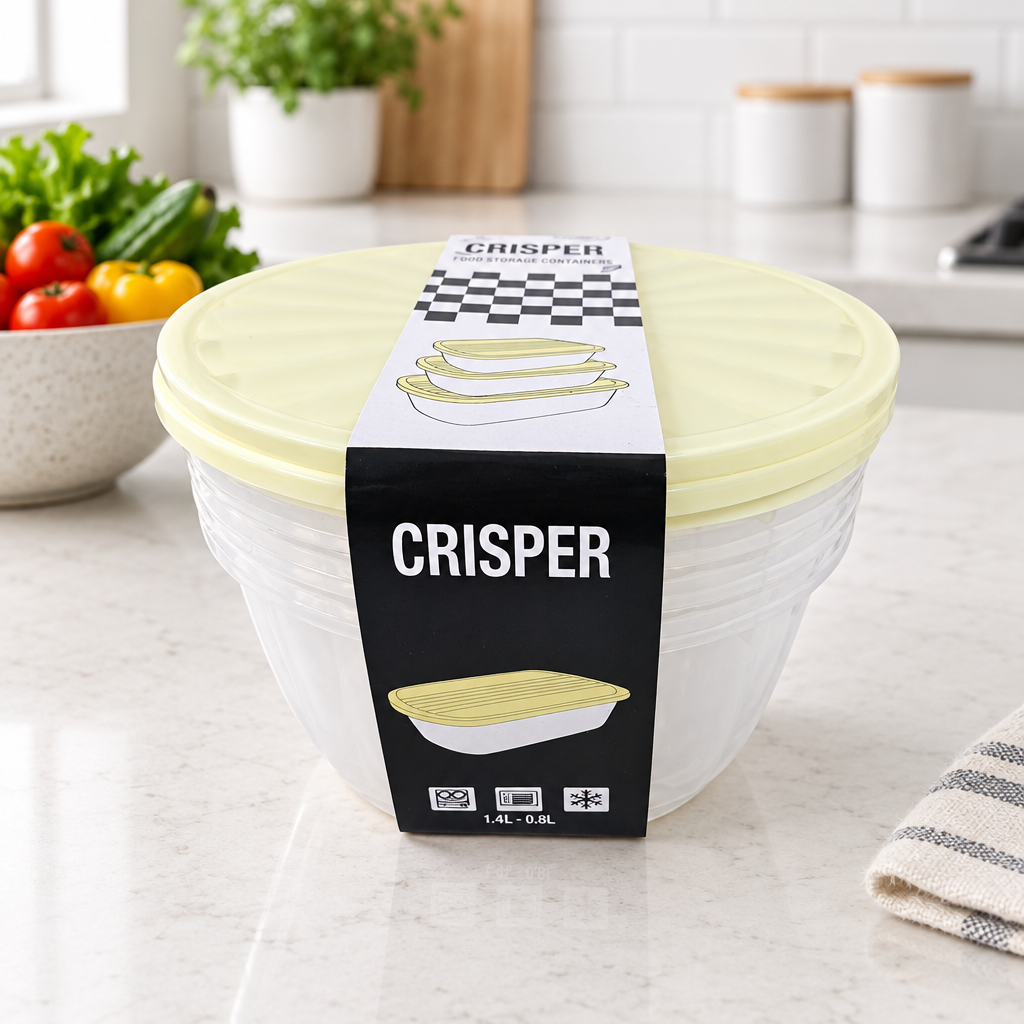 Round Food Storage Container Set with Lids