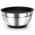 Stainless Steel Bowl And Lid Non Slip 22cm