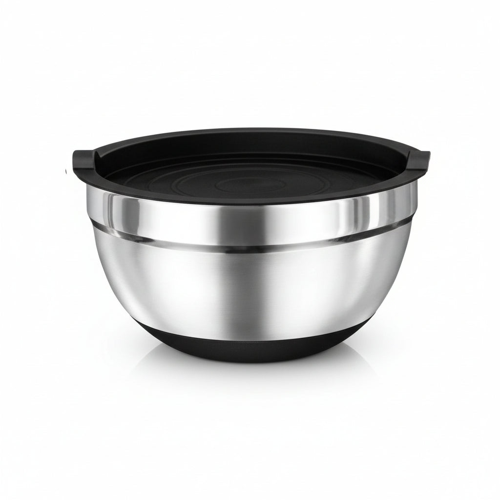 Stainless Steel Bowl And Lid Non Slip 26cm